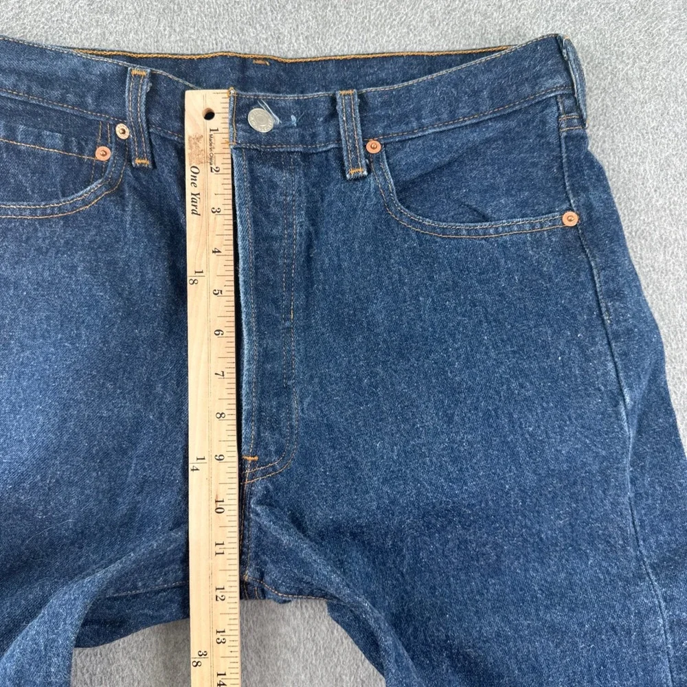 Vintage 90s Levi Jeans Mens 35x34 Blue 501xx Made in USA Straight Leg Denim
